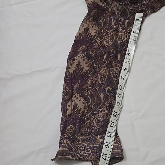 CHAN LUU sheer  Purple Patterned Dress S - Picture 9 of 11
